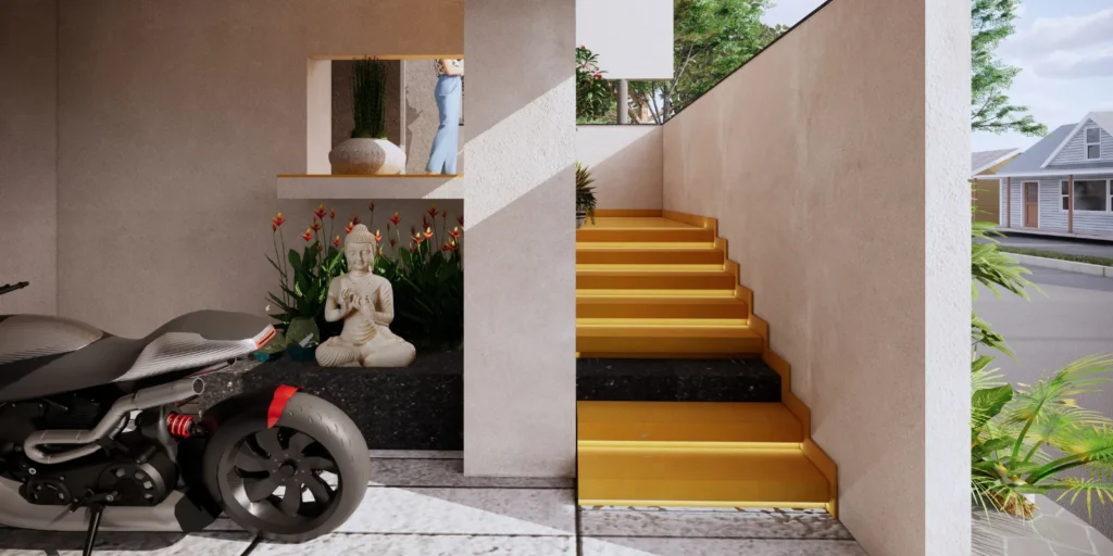 Guide to Wall Cladding Materials: Types, Advantages & Selection Tips 2 Ragavendra residence
