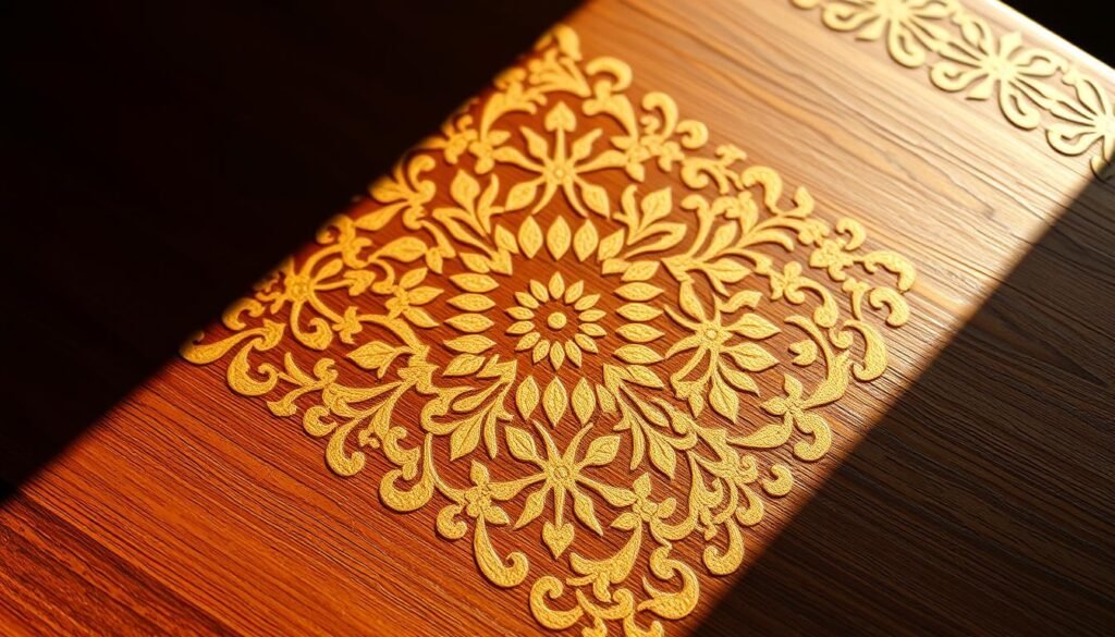 jaali pattern inlay
